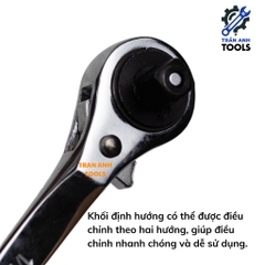 Cờ Lê Bánh Cóc Tay Lắc Đuôi Chuột Cỡ 1/2 Đuôi Nhọn Wynn's,