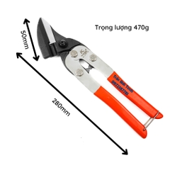 Kéo cắt tôn mỏ nghiêng cộng lực Kapusi K-0077 chính hãng, Kìm cắt tôn chất liệu thép không gỉ siêu bền