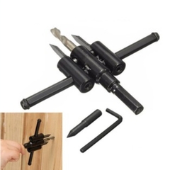 Mũi Khoan Khoét Lỗ Thùng Loa, Lỗ Đèn Thạch Cao Âm Trần 120mm 200mm 300mm (Bộ Mũi Khoét Lỗ Gỗ Thạch Cao Trần)