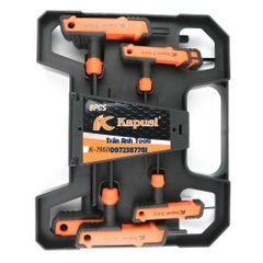 Bộ lục giác chữ T 8 chi tiết gồm các cỡ 2 2.5 3 4 5 6 8 10 Kapusi Japan, bộ lục giác tê cao cấp chất lượng Nhật Bản