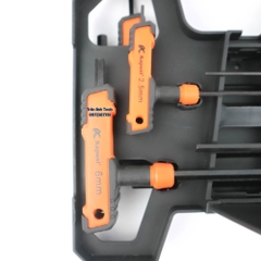 Bộ lục giác chữ T 8 chi tiết gồm các cỡ 2 2.5 3 4 5 6 8 10 Kapusi Japan, bộ lục giác tê cao cấp chất lượng Nhật Bản