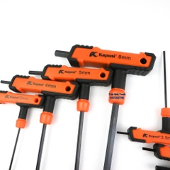 Bộ lục giác chữ T 8 chi tiết gồm các cỡ 2 2.5 3 4 5 6 8 10 Kapusi Japan, bộ lục giác tê cao cấp chất lượng Nhật Bản