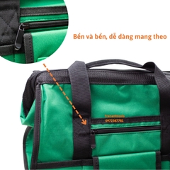 Túi đựng dụng cụ W41902 Wynn's Tools kích cỡ 13 16 inch, túi đựng đồ nghề dung tích lớn nhiều ngăn kèm quai đeo chéo