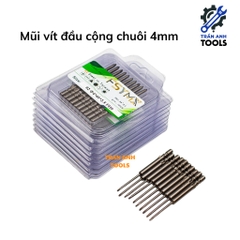 Mũi Vít Đầu Bake, Đầu Cộng Lắp Tua Vít Điện, Chuôi 4mm Đủ Size - Chất Liệu Thép S2 Không Gỉ, Đầu Hút Nam Chân