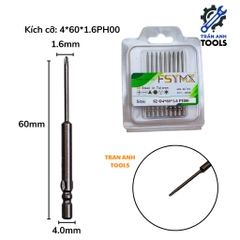 Mũi Vít Đầu Bake, Đầu Cộng Lắp Tua Vít Điện, Chuôi 4mm Đủ Size - Chất Liệu Thép S2 Không Gỉ, Đầu Hút Nam Chân
