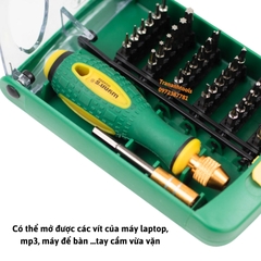 Bộ tua vít 38 chi tiết sửa chữa điện thoại máy tính Wynn's W0210, bộ tô vít nhiều đầu đa năng