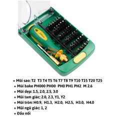 Bộ tua vít 38 chi tiết sửa chữa điện thoại máy tính Wynn's W0210, bộ tô vít nhiều đầu đa năng