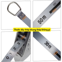 Thước cắm đất dây thép bạc cao cấp Wynn's Tools chiều dài 30M 50M