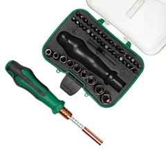Bộ Tua Vít Và Đầu Khẩu 1/4 inch 47 Chi Tiết Berrylion