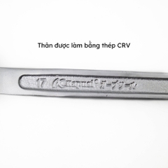 Cờ lê đuôi chuột trắng, cờ lê giàn giáo tự động đảo chiều Kapusi thép cao cấp CR-V, tuýp dàn giáo đa năng 2 đầu