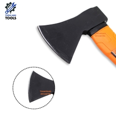 Búa rìu Kapusi 600g K-9509 tay cầm bọc nhựa chống trơn trượt, rìu chặt cây, củi chuyên dụng