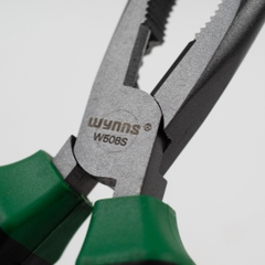 Kìm Mũi Dài 8 Inch 200mm Thép Cứng Cán Bọc Cao Su Chống Trượt Wynns Super Pliers Kìm Kẹp Cơ Khí Điện Gia Dụng