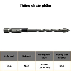 Mũi Khoan Đa Năng Cao Cấp Đá Gạch Men Gốm Sứ Thủy Tinh Wynn's 6mm 8mm 10mm 12mm