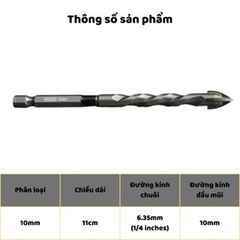 Mũi Khoan Đa Năng Cao Cấp Đá Gạch Men Gốm Sứ Thủy Tinh Wynn's 6mm 8mm 10mm 12mm