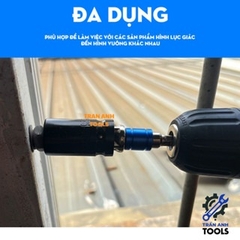 Đầu Chuyển Vặn Vít (1/4) Sang Đầu Vặn Bulong (1/4 3/8 1/2) Cao Cấp