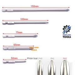 Mũi vít đầu cộng chuôi lục giác YMX