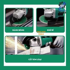 Máy Mài Góc Cầm Tay Công Tắc Bên Wynn's WS8100C - 750W, Ø100mm, Máy Cắt Mài Đa Năng