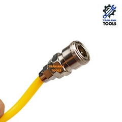 Dây hơi xoắn PU 8mm khí nén STAKA có sẵn hai đầu cắm, dây hơi chịu áp cao chiều dài 6 9 12m