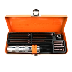 Bộ Tua Vít Đóng Kapusi K-7194 – Bộ Dụng Cụ 12 Chi Tiết Chuyên Nghiệp, Thép Cứng Chống Mài Mòn, Đóng Vít Mạnh Mẽ, Phù Hợp Sửa Chữa Máy Móc, Xe Cộ Và Gia Dụng