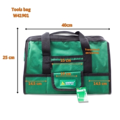 Túi đựng dụng cụ W41901 Wynn's Tools kích cỡ 13 16 inch, túi đựng đồ nghề dung tích lớn nhiều ngăn kèm quai đeo chéo