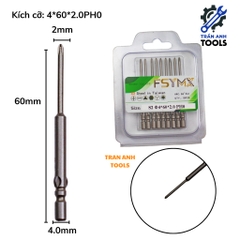 Mũi Vít Đầu Bake, Đầu Cộng Lắp Tua Vít Điện, Chuôi 4mm Đủ Size - Chất Liệu Thép S2 Không Gỉ, Đầu Hút Nam Chân