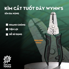 Kìm Cắt. Tuốt Dây, Ép Cos Đa Năng Wynn's W1045, Kềm Cắt Tuốt Dây Chính Xác, Chất Liệu Thép Cao Cấp