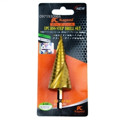 Mũi khoan tháp xoắn Kapusi đủ cỡ 4-12mm 4-22mm 4-32mm chất liệu HSS phủ titan siêu cứng siêu bền