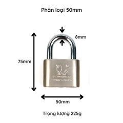 Ổ khóa treo tròn cao cấp Wynn's kích cỡ 40mm 50mm 60mm gia công tinh xảo, khóa treo chống trộm bảo vệ nhà cửa