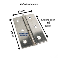 Bản lề lá inox 37mm - 90mm, sắt 37mm - 97mm