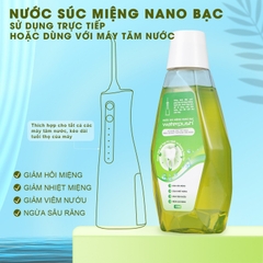 [DÙNG ĐƯỢC CHO MÁY TĂM NƯỚC] Nước súc miệng Nano Bạc WaterPush Chai 320ml giúp thơm miệng, trắng răng, giảm nhiệt miệng, sâu răng