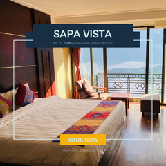 [COMBO] - Sapa 2N1D - Khách sạn Sapa Vista kèm xe đưa đón 2 chiều