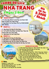ƯU ĐÃI BẤT NGỜ  VỚI COMBO NHA TRANG 3N2D... Giảm Mạnh Đến 25%.