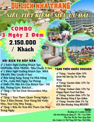 ƯU ĐÃI BẤT NGỜ  VỚI COMBO NHA TRANG 3N2D... Giảm Mạnh Đến 25%.