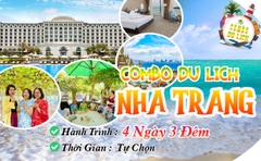 COMBO 4 NGÀY 3 ĐÊM - DU LỊCH NHA TRANG SIÊU ƯU ĐÃI. GIẢM NGAY 30%