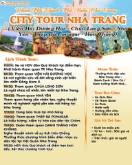 CITY TOUR NHA TRANG  [ ƯU ĐÃI GIẢM NGAY 20%]