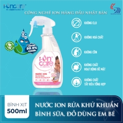 Nước ION Rửa khử khuẩn bình sữa, đồ dùng em bé (500ml)