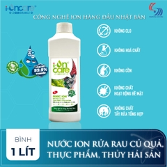 Nước ION Rửa rau củ quả, thực phẩm, thủy hải sản (1 Lít)