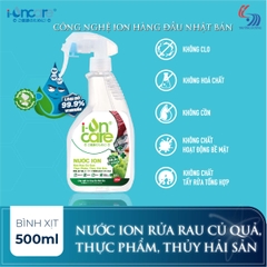 Nước ION Rửa rau củ quả, thực phẩm, thủy hải sản (Chai 500ml)