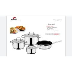 Bộ nồi Bauer Wave 4 món