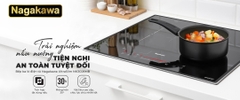 Bếp 3 lò điện từ Nagakawa UltraSlim NK3C08MB