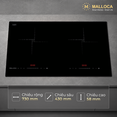 Bếp từ đôi Malloca MIH02ECO
