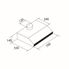 Máy Hút Mùi Cổ Điển KAFF KF-70I
