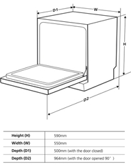 MÁY RỬA BÁT KAFF SW800