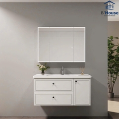 Bộ Tủ Gương Phòng Tắm, Tủ Lavabo Đẹp, Tủ Lavabo Phòng Tắm SUS 822