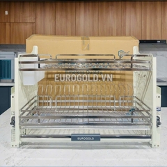 Giá Bát Đĩa Nâng Hạ INOX 304 Khung Màu Trắng EVI160W (EVI960LW) Eurogold