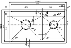 Chậu rửa bát Eurogold EUP28248