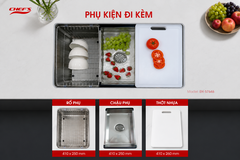 Chậu rửa bát Chef's EH-S7646 Nano Silver