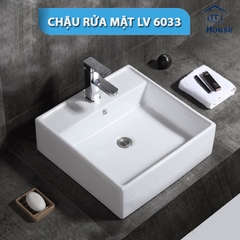 Chậu rửa mặt dương bàn (Lavabo) LV 6033