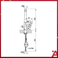 VÒI BẾP Hafele HYDROS HT20-CH1P259 570.82.210