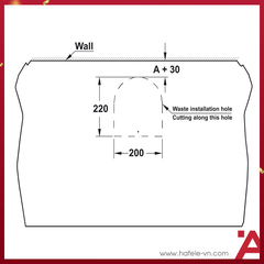CHẬU SỨ ĐẶT BÀN Hafele REGAL 500X420X150 588.79.032